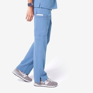 FIGS Ceil Blue Kade Cargo Scrub Bottoms XS